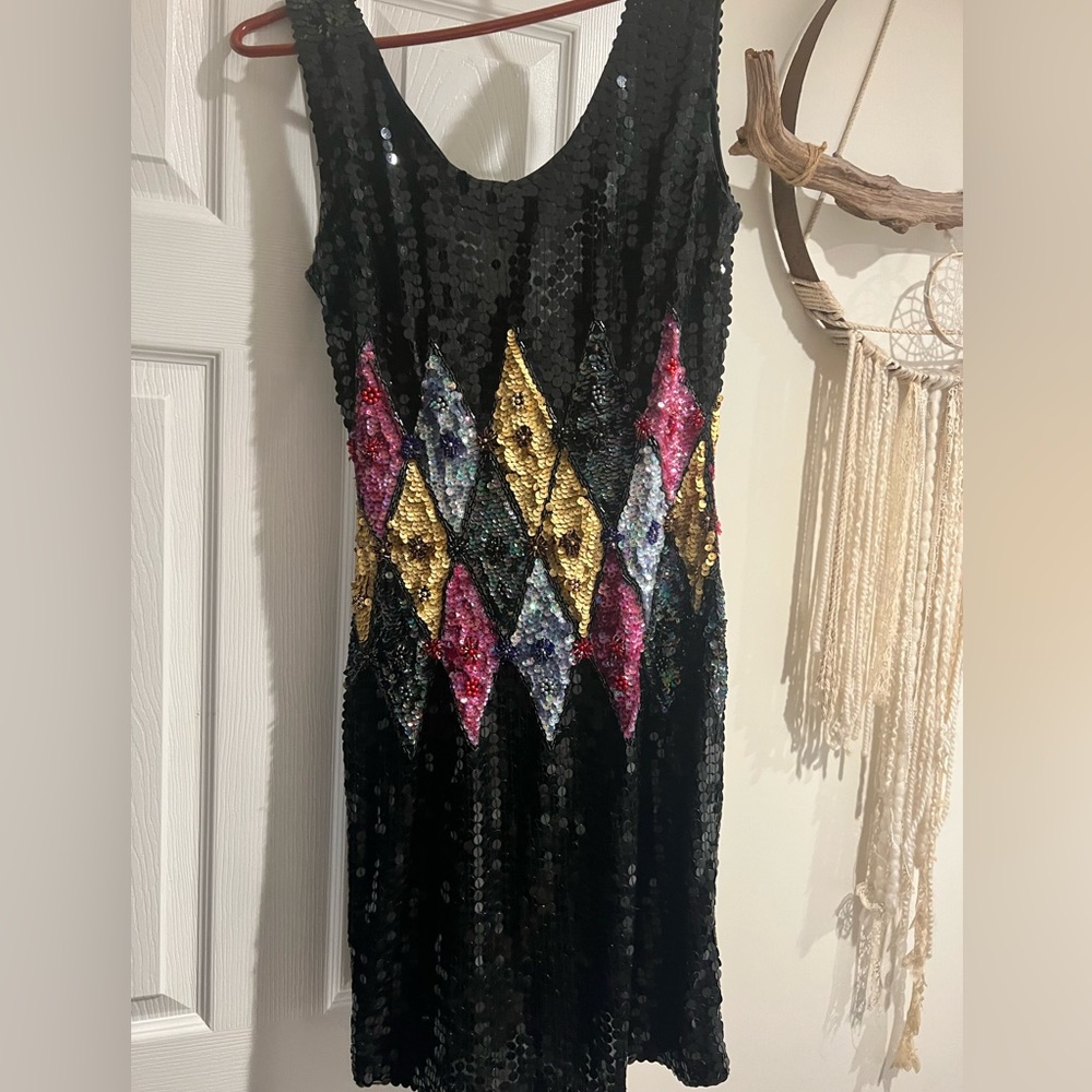 Vintage sequins dress